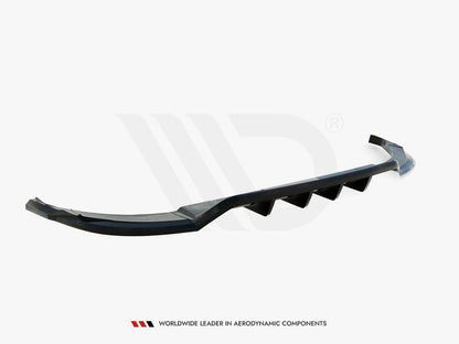 Maxton Design Central Rear Splitter (Vertical Bars) Audi Q8 S-Line Mk1