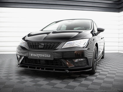 Maxton Design Front Splitter V.1 Seat Leon Mk3 Facelift