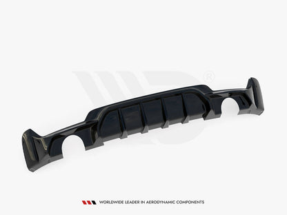 Maxton Design Rear Valance BMW 4 Coupe / Gran Coupe / Cabrio M-Pack F32 / F36 / F33 (Version with single exhausts on both sides)