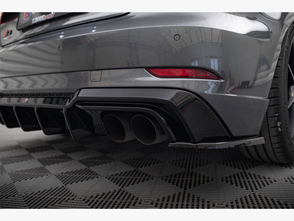 Maxton Design Rear Side Splitters V.2 Audi S3 / A3 S-Line Sportback 8V Facelift