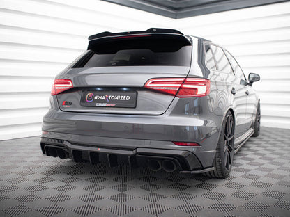 Maxton Design Rear Side Splitters V.2 Audi S3 / A3 S-Line Sportback 8V Facelift