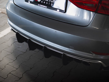 Maxton Design Street PRO Rear Diffuser Audi S3 Sedan 8V