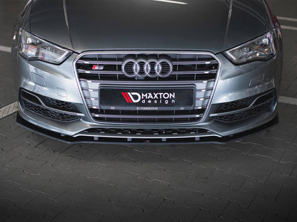Maxton Design Street PRO Front Splitter Audi S3 / A3 S-Line Sedan 8V