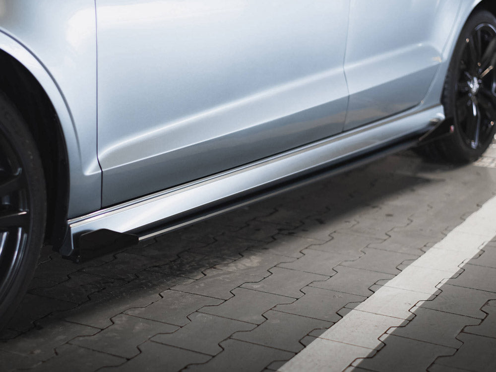 Maxton Design Street PRO Side Skirts Diffusers + Flaps Audi S3 / A3 S-Line Sedan 8V