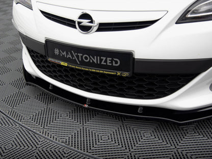 Maxton Design Front Splitter V.1 Opel Astra J OPC / VXR