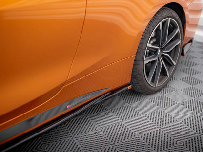 Maxton Design Side Skirts Diffusers V.3 BMW 4 M-Pack / M440i G22 / G23 / G22 Facelift / G23 Facelift