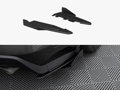 Maxton Design Street Pro Rear Side Splitters + Flaps Ford Mustang GT Mk6