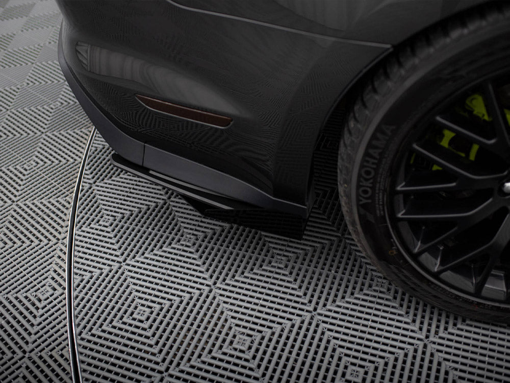 Maxton Design Street Pro Rear Side Splitters + Flaps Ford Mustang GT Mk6