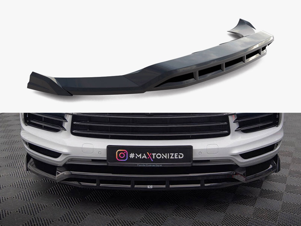 Maxton Design Front Splitter Porsche Cayenne Coupe / SUV Mk3