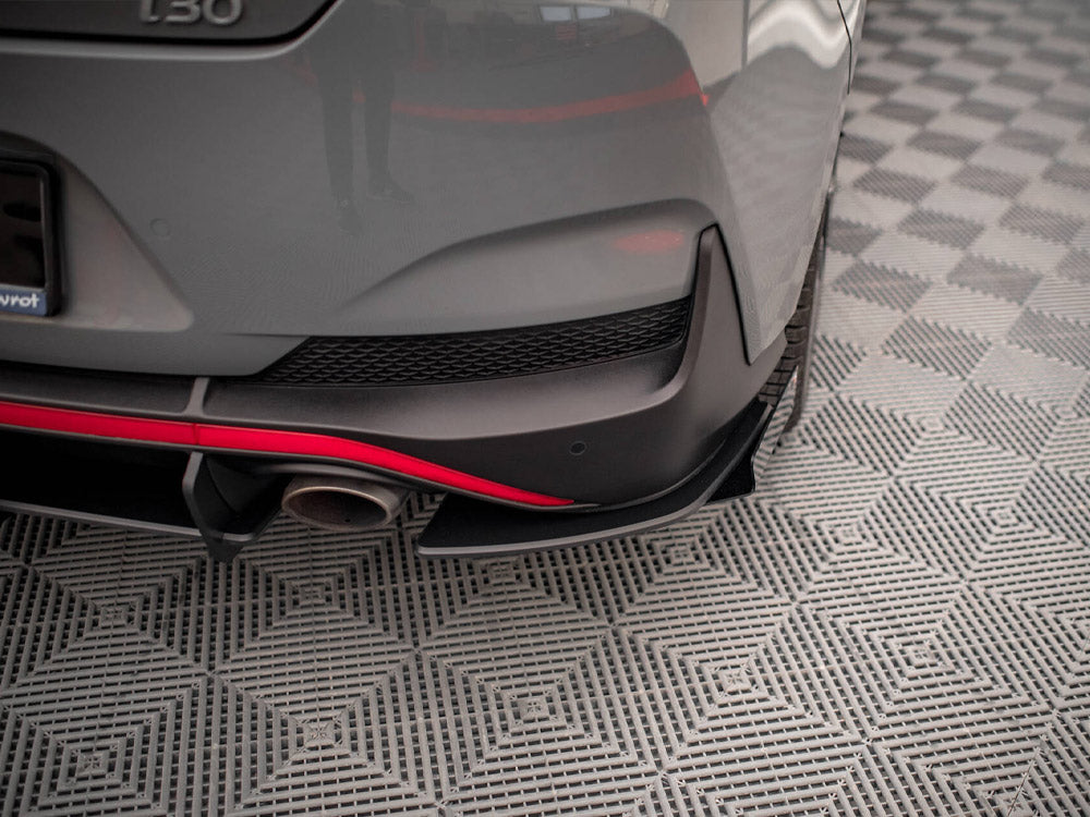Maxton Design Street PRO Rear Diffuser + Flaps Hyundai I30 Fastback N-Line Mk3 Facelift