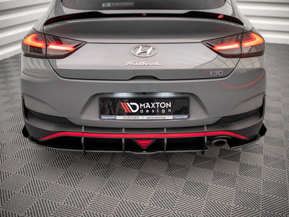 Maxton Design Street PRO Rear Diffuser + Flaps Hyundai I30 Fastback N-Line Mk3 Facelift