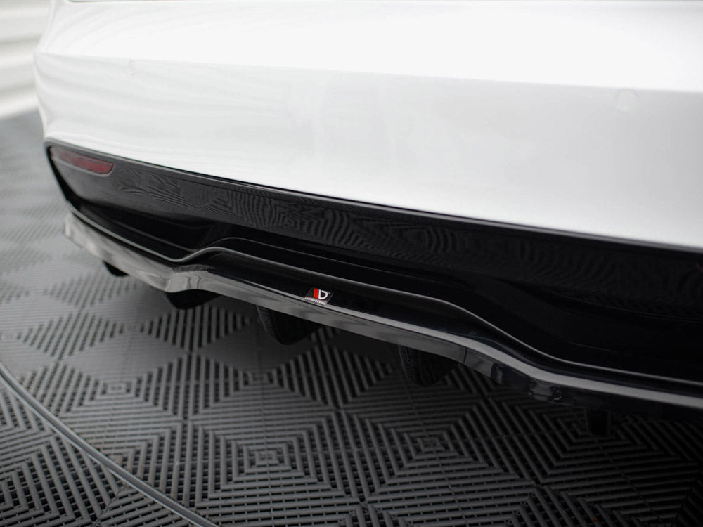 Maxton Design Rear Splitter (Vertical Bars) V.1 Tesla Model S Plaid Mk1 Facelift