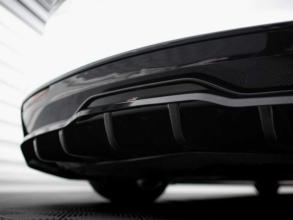 Maxton Design Rear Splitter (Vertical Bars) V.1 Tesla Model S Plaid Mk1 Facelift