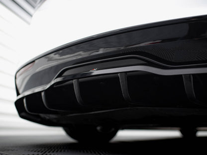 Maxton Design Rear Splitter (Vertical Bars) V.1 Tesla Model S Plaid Mk1 Facelift