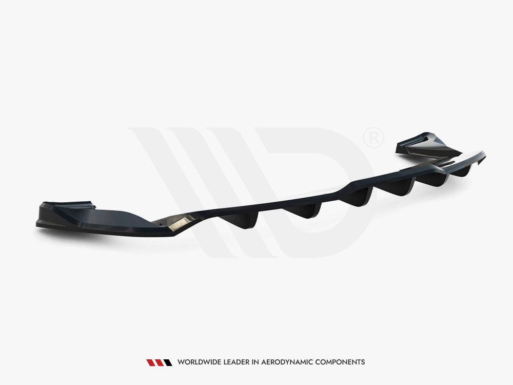 Maxton Design Rear Splitter (Vertical Bars) V.1 Tesla Model S Plaid Mk1 Facelift