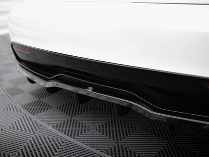 Maxton Design Rear Splitter (Vertical Bars) V.2 Tesla Model S Plaid Mk1 Facelift