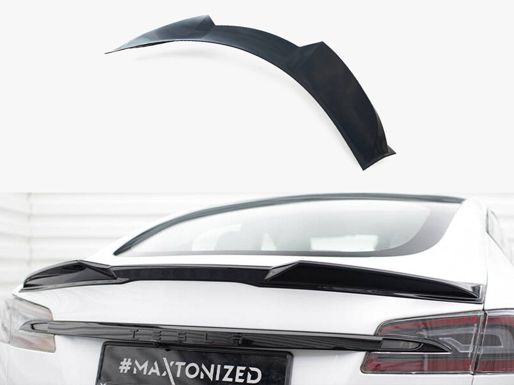 Maxton Design Spoiler CAP 3D Tesla Model S Plaid Mk1 Facelift