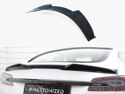 Maxton Design Spoiler CAP 3D Tesla Model S Plaid Mk1 Facelift
