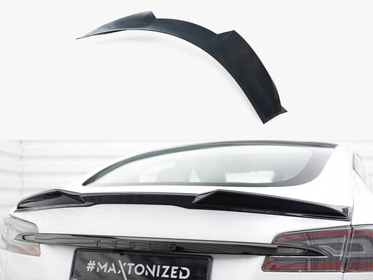 Maxton Design Spoiler CAP 3D Tesla Model S Plaid Mk1 Facelift