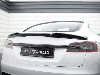Maxton Design Spoiler CAP 3D Tesla Model S Plaid Mk1 Facelift