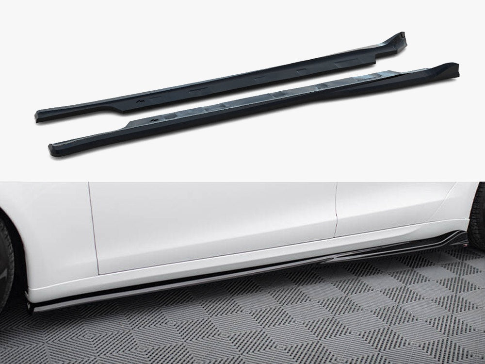 Maxton Design Side Skirts Diffusers V.1 Tesla Model S Plaid Mk1 Facelift