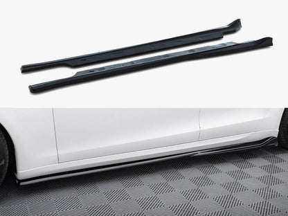 Maxton Design Side Skirts Diffusers V.1 Tesla Model S Plaid Mk1 Facelift