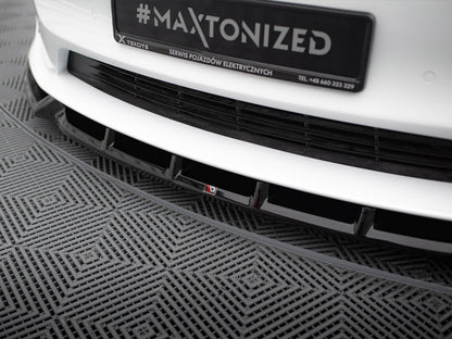 Maxton Design Front Splitter V.1 Tesla Model S Plaid Mk1 Facelift