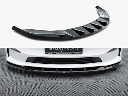 Maxton Design Front Splitter V.3 Tesla Model S Plaid Mk1 Facelift