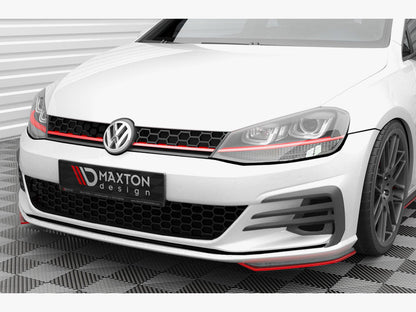 Maxton Design Front Side Splitters Volkswagen Golf GTI Mk7 Facelift