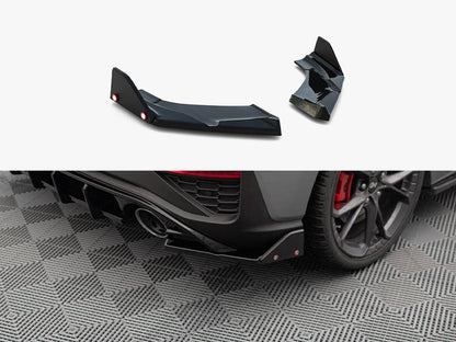 Maxton Design Rear Side Splitters V.4 + Flaps Hyundai I30 N Hatchback Mk3 Facelift