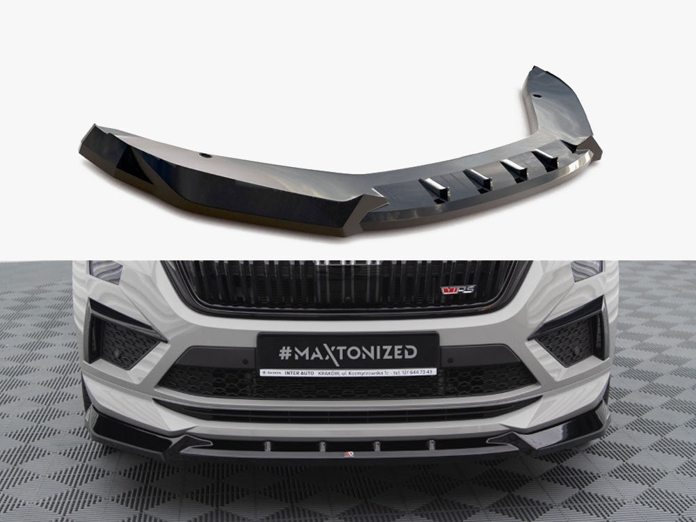 Maxton Design Front Splitter V.1 Skoda Kodiaq RS Mk1 Facelift