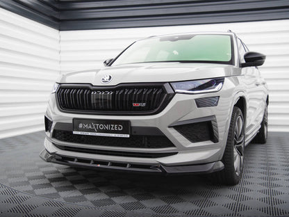 Maxton Design Front Splitter V.1 Skoda Kodiaq RS Mk1 Facelift