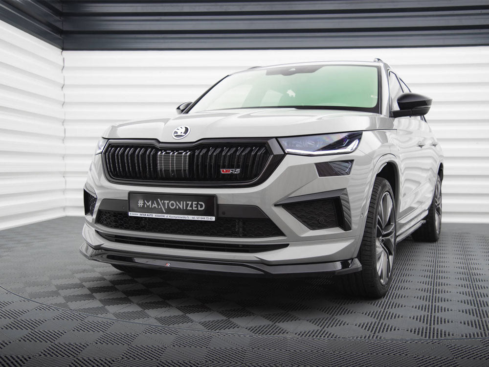 Maxton Design Front Splitter V.2 Skoda Kodiaq RS Mk1 Facelift