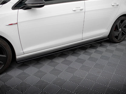 Maxton Design Side Skirts Diffusers VW Golf 7 GTI Preface / Facelift (Wide)