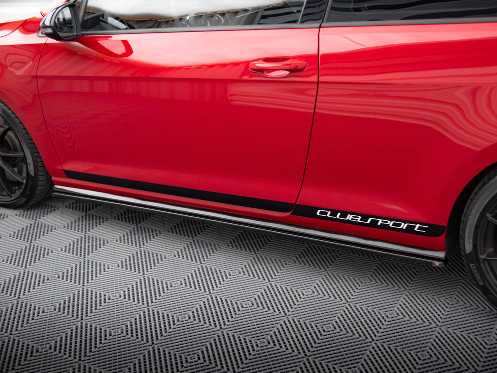 Maxton Design Side Skirts Diffusers VW Golf Mk7 GTI Clubsport - Textured