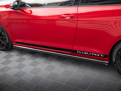 Maxton Design Side Skirts Diffusers VW Golf Mk7 GTI Clubsport - Textured