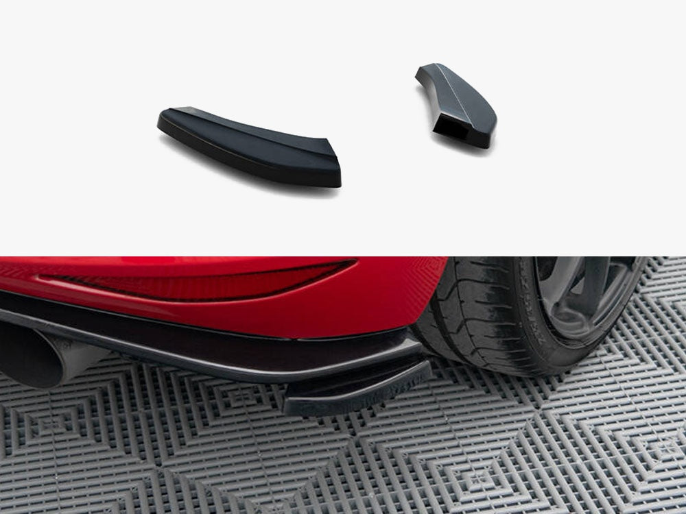 Maxton Design Rear Side Splitters VW Golf Mk7 GTI Clubsport - Carbon Look