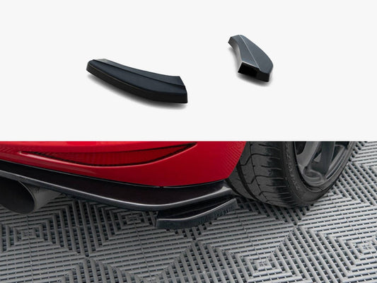 Maxton Design Rear Side Splitters VW Golf Mk7 GTI Clubsport - Carbon Look