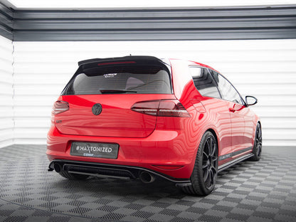 Maxton Design Rear Side Splitters VW Golf Mk7 GTI Clubsport - Textured