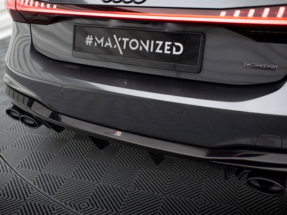 Maxton Design Rear Valance + Exhaust Ends Imitation Audi A7 S-Line C8 / S7 C8 / C8 Facelift / S7 Facelift