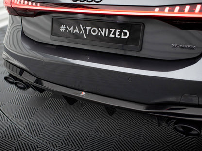 Maxton Design Rear Valance + Exhaust Ends Imitation Audi A7 S-Line C8 / S7 C8 / C8 Facelift / S7 Facelift