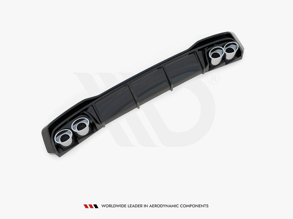 Maxton Design Rear Valance + Exhaust Ends Imitation Audi A7 S-Line C8 / S7 C8 / C8 Facelift / S7 Facelift