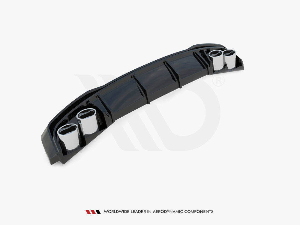 Maxton Design Rear Valance + Exhaust Ends Imitation Audi A7 S-Line C8 / S7 C8 / C8 Facelift / S7 Facelift