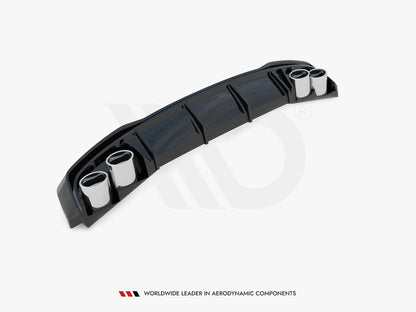 Maxton Design Rear Valance + Exhaust Ends Imitation Audi A7 S-Line C8 / S7 C8 / C8 Facelift / S7 Facelift