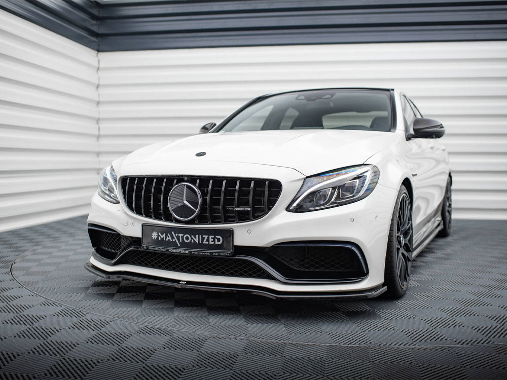 Maxton Design Front Splitter V.1 Mercedes-AMG C63 Sedan / Estate W205 / S205