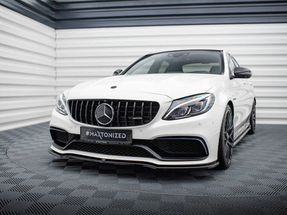 Maxton Design Front Splitter V.1 Mercedes-AMG C63 Sedan / Estate W205 / S205