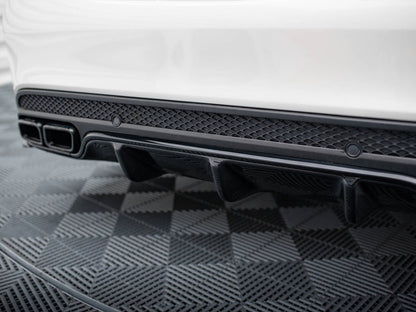 Maxton Design Rear Valance Mercedes-AMG C63 Sedan / Estate W205 / S205 - Textured