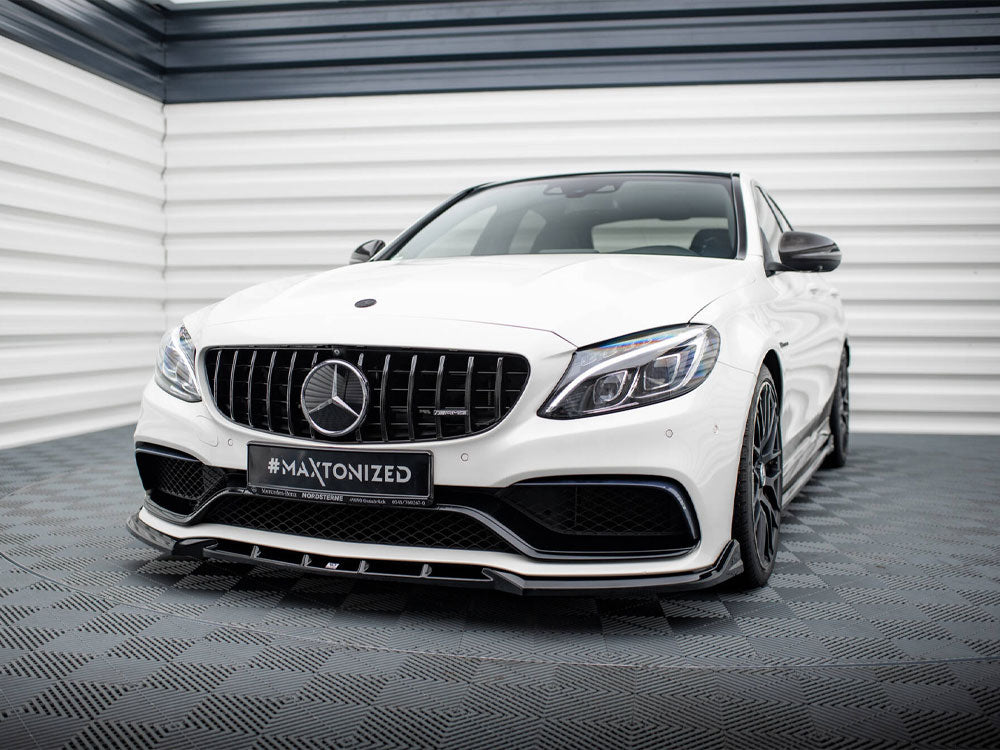 Maxton Design Front Splitter V.2 Mercedes-AMG C63 Sedan / Estate W205 / S205
