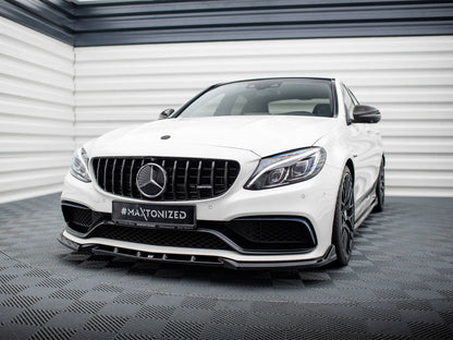 Maxton Design Front Splitter V.2 Mercedes-AMG C63 Sedan / Estate W205 / S205