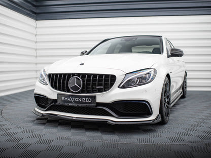 Maxton Design Front Splitter V.3 Mercedes-AMG C63 Sedan / Estate W205 / S205